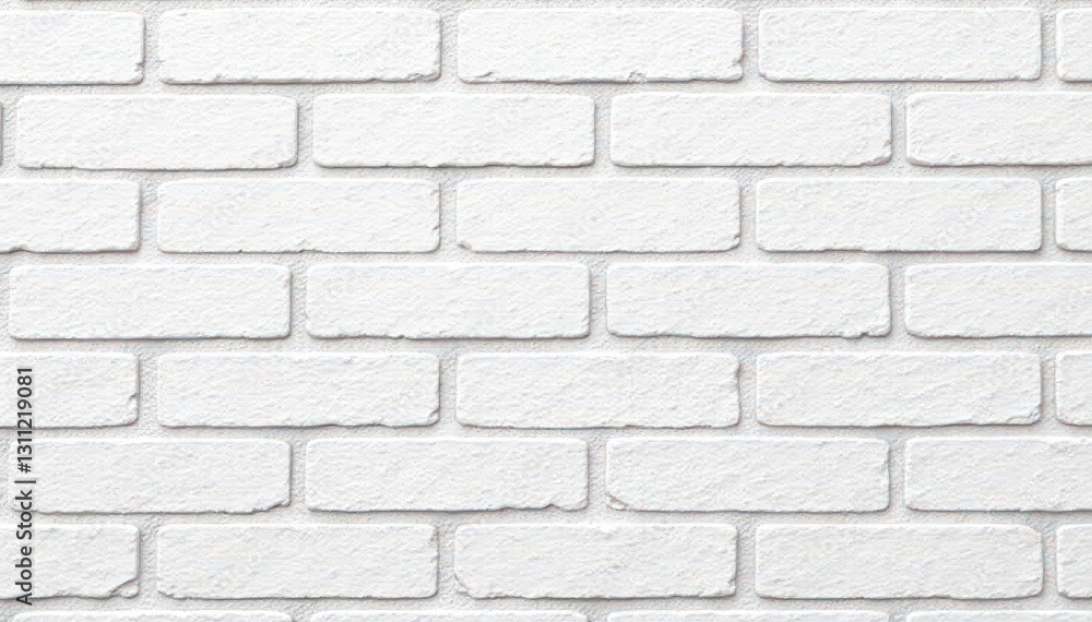 Fototapeta premium Clean white cement block wall texture, seamless background, modern, seamless, fence