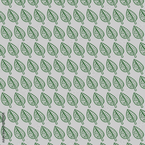 seamless pattern with green leaves