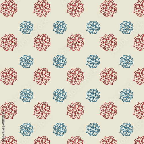 seamless pattern with flowers