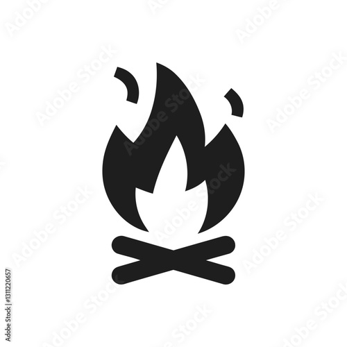 Campfire Flame Icon
