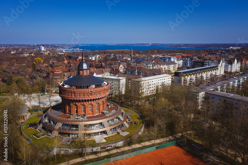 Alter Wasserturm Ravensberg Jugendstil Fassaden Altstadt Kiel Häuser Retro