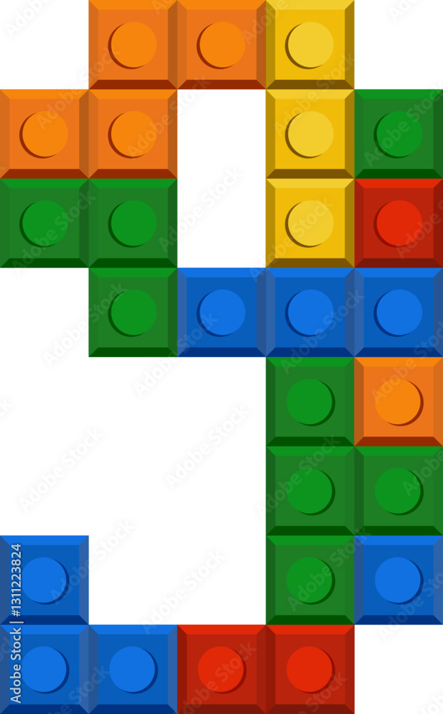 plastic building brick Block Number plastic building brick Block Number