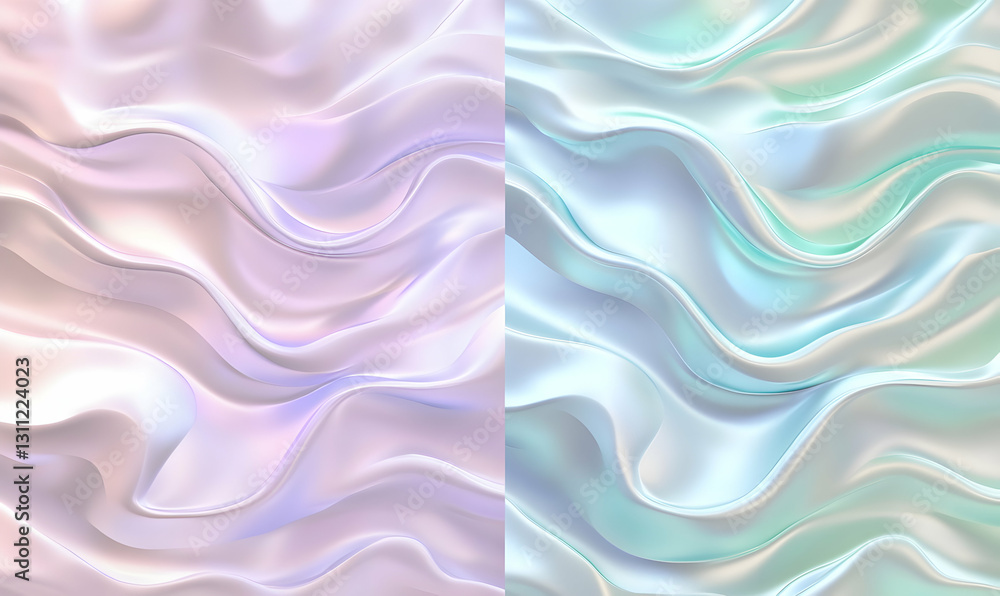 Abstract drapes, pastel colors, soft folds Abstract drapes, pastel colors, soft folds