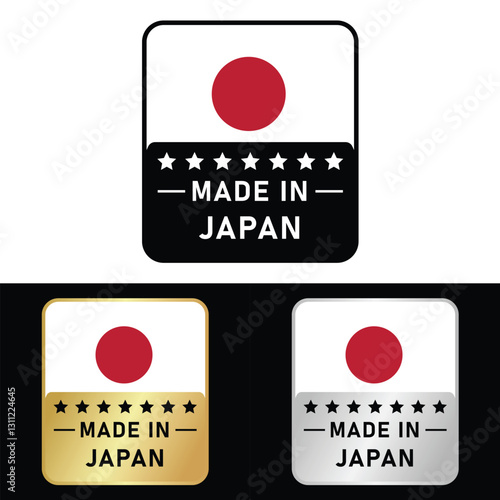 Made in Japan Badge Tag Seal 100% Organic Made with Love