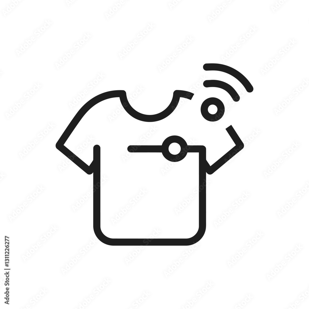 Smart Clothing Technology Icon Smart Clothing Technology Icon