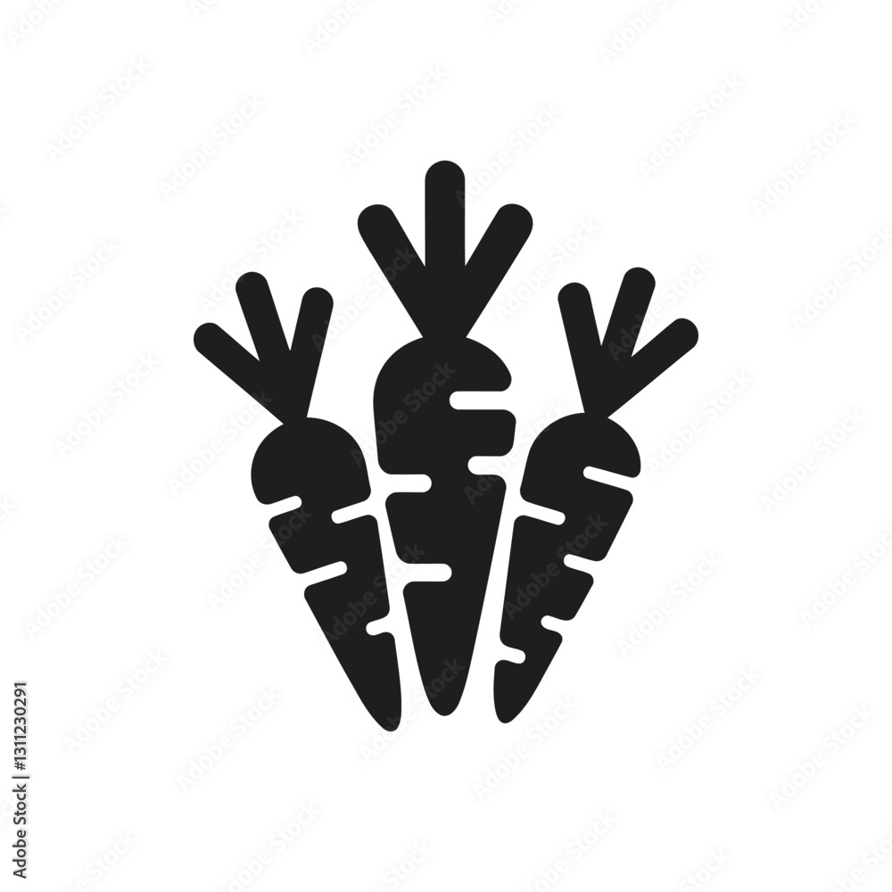 Carrot Cluster Design Icon Carrot Cluster Design Icon