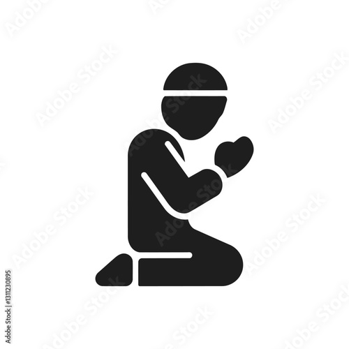 Prostration Worship Position Icon