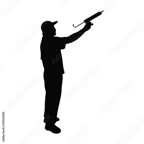 icon of person with building work tools