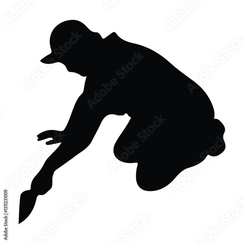 icon of person with building work tools