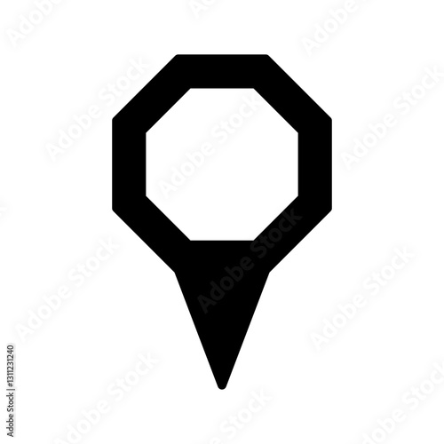 Point vector icon. Map pin illustration sign. Location symbol. Pin logo.