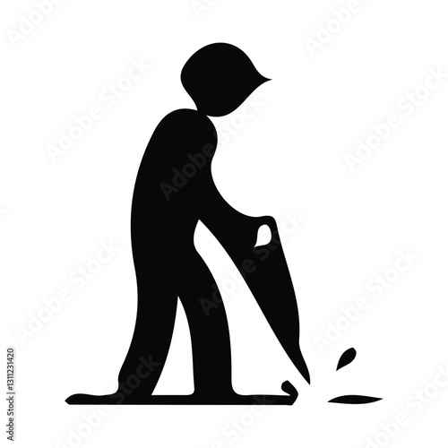 icon of person with building work tools