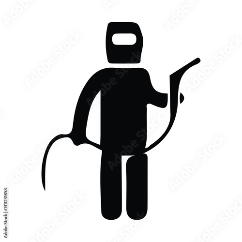 icon of person with building work tools