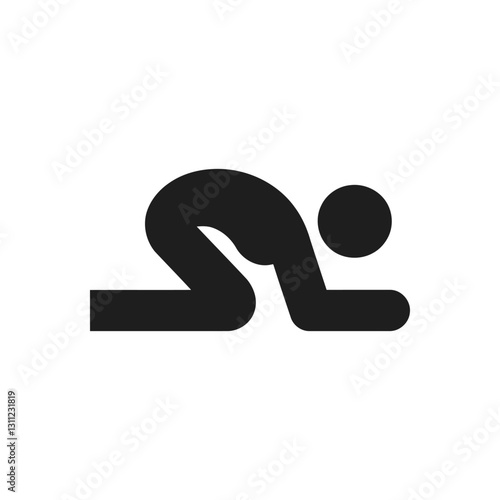 Prayer Bowing Pose Icon