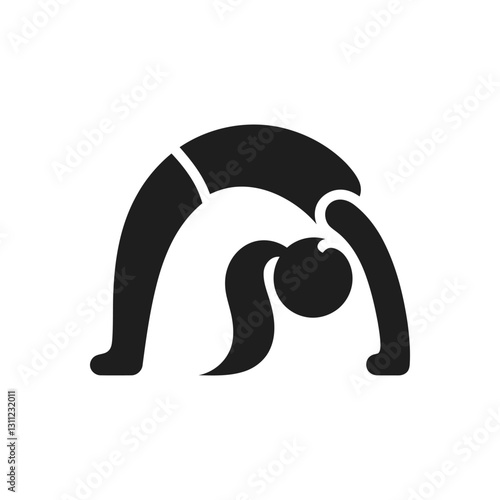 Backbend Stretch Pose Icon