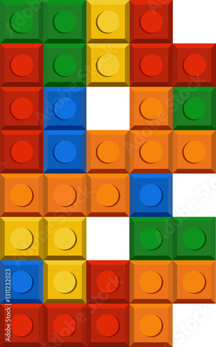 Plastic Bloks Font Alphabet