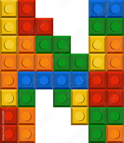 Plastic Bloks Font Alphabet