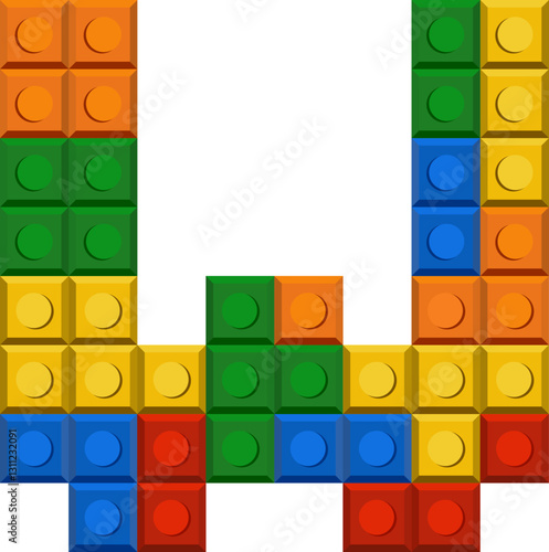 Plastic Bloks Font Alphabet