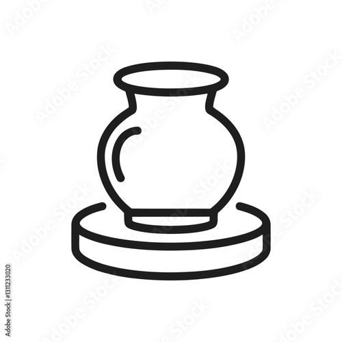 Pottery Wheel Craft Icon