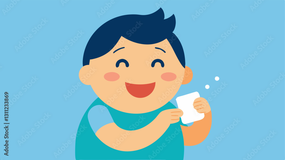 User Experience A cartoon character happily applying the patch to their face or wrist with a satisfied expression emphasizing ease of use and everyday life integration. User Experience A cartoon character happily applying the patch to their face or wrist with a satisfied expression emphasizing ease of use and everyday life integration.
