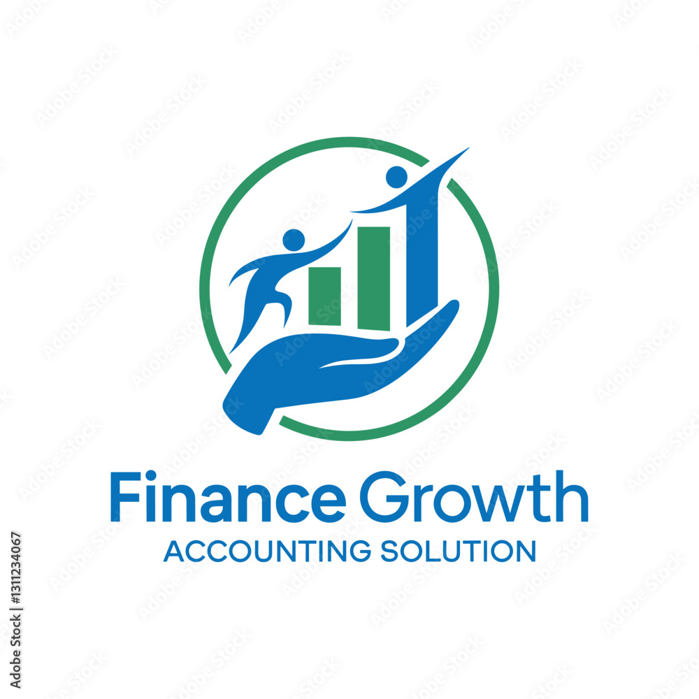 Fototapeta premium Accounting logo set Icon design
