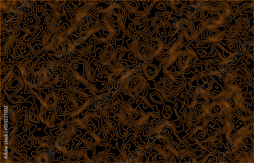 Abstract Nature Pattern with plants, flowers. Monochrome/ Endless pattern can be used for wallpaper, pattern fills, web page background, surface textures.