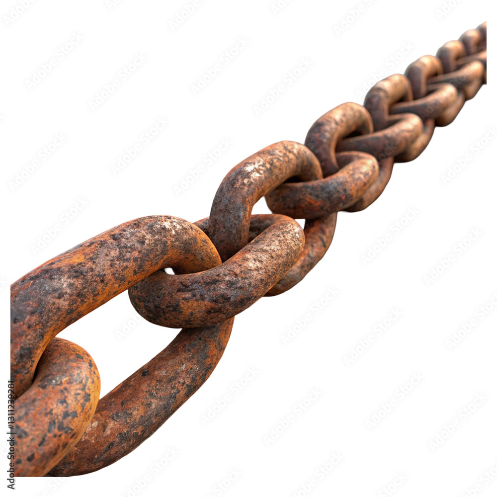 rusty chain isolated on white rusty chain isolated on white