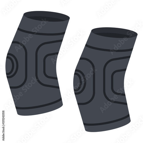 Knee brace for men vector cartoon illustration isolated on a white background.