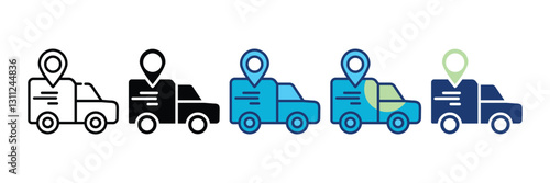 Order Tracking Icon Set Multiple Style Collection