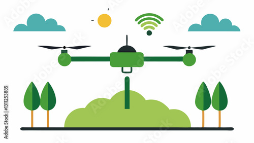 Weather Monitoring A drone is equipped with sensors to measure temperature humidity and wind speed above the crops providing realtime weather data for farmers.