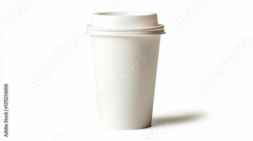 Wallpaper Mural White Disposable Coffee Cup Minimalist Torontodigital.ca
