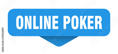 online poker sticker. online poker sign on transparent background