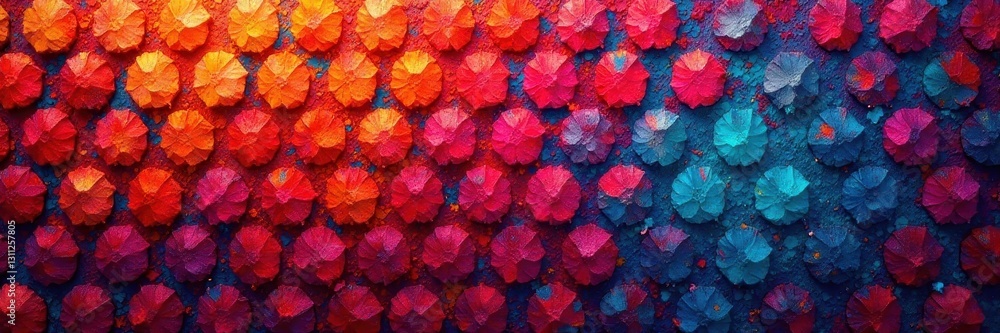 Obraz premium Woven textile, abstract hexagonal & triangular motif , craft, geometric