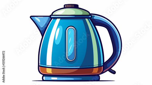 electric kettle isolated on white