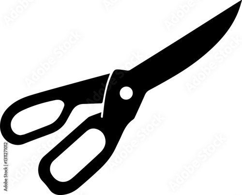 Vector image of garden shears silhouette