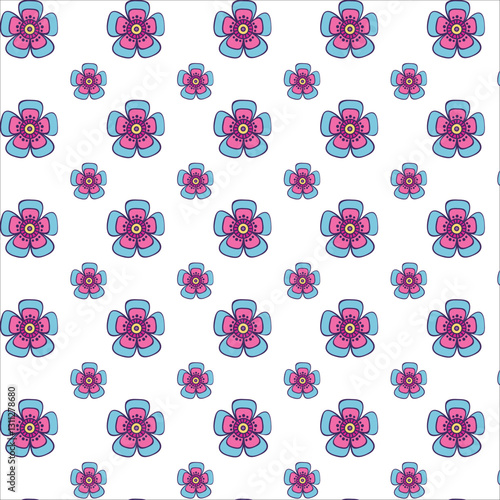 seamless pattern with flowers