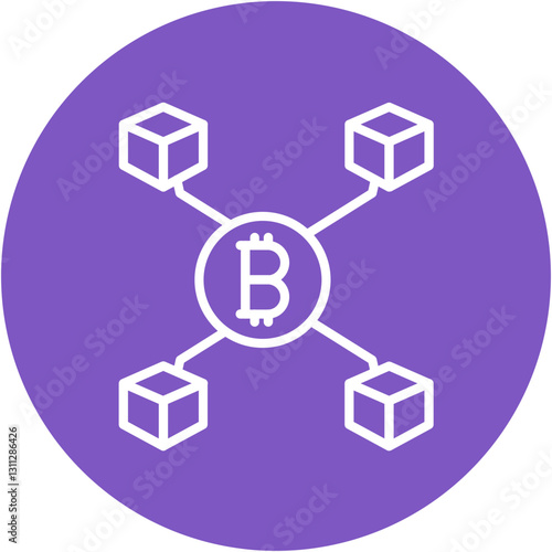 Blockchain Network Icon