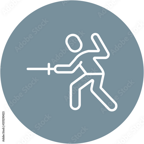 Fencing Technique Icon