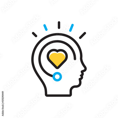 Multi color icon for inspiration
