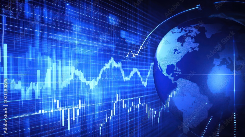 Global financial markets analysis with graphs and charts Global financial markets analysis with graphs and charts