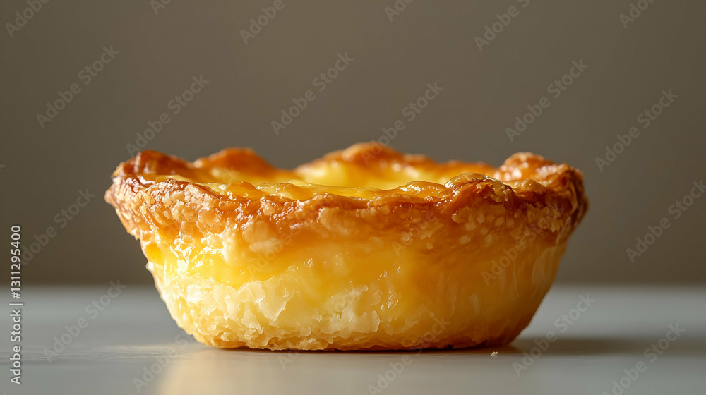 Crispy golden egg tart