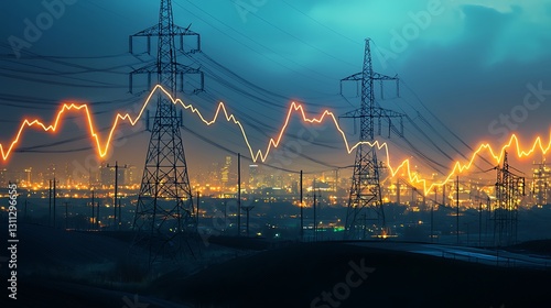 A powerful image showing rising energy bills juxtaposed with the growth green energy inittives