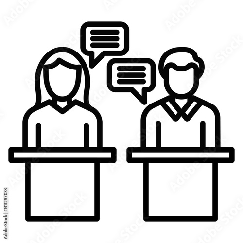 Public Debate Icon