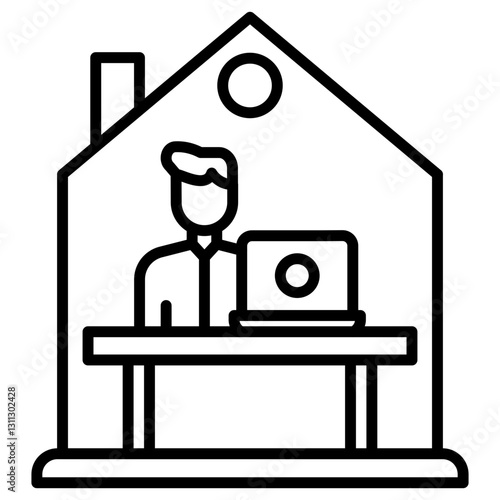 Work From Home Icon