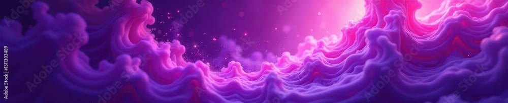 Obraz premium Abstract purple vortex, smoky wisps, flowing movement, backdrop, flow