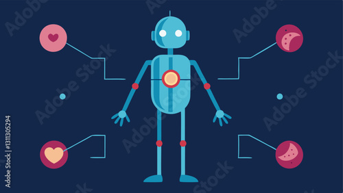 Visualizing Progress An animatedstyle representation of a nanobot navigating through various human body systems e.g. circulatory nervous with indicators showing its successful
