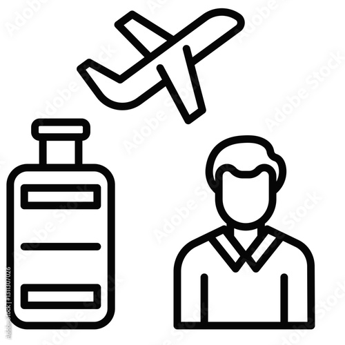 Traveler Male Icon