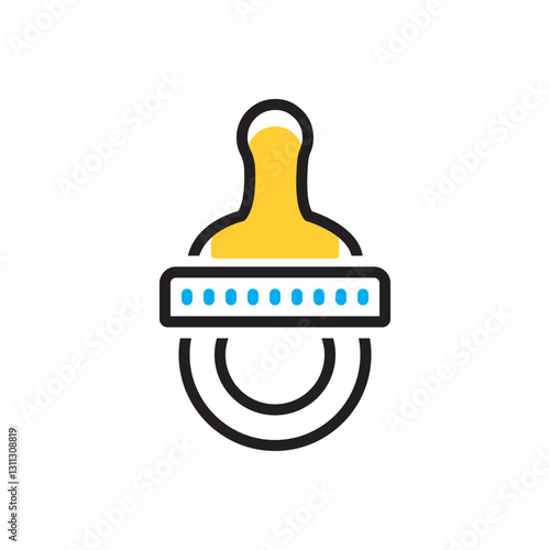 Multi color icon for pacifier