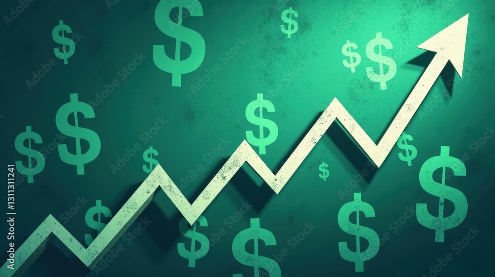 A stock illustration representing Political debate in teal and dark green, with dollar signs and rising arrows. Layered imagery and texture overlays add spatial depth and complexity. A stock illustration representing Political debate in teal and dark green, with dollar signs and rising arrows. Layered imagery and texture overlays add spatial depth and complexity.