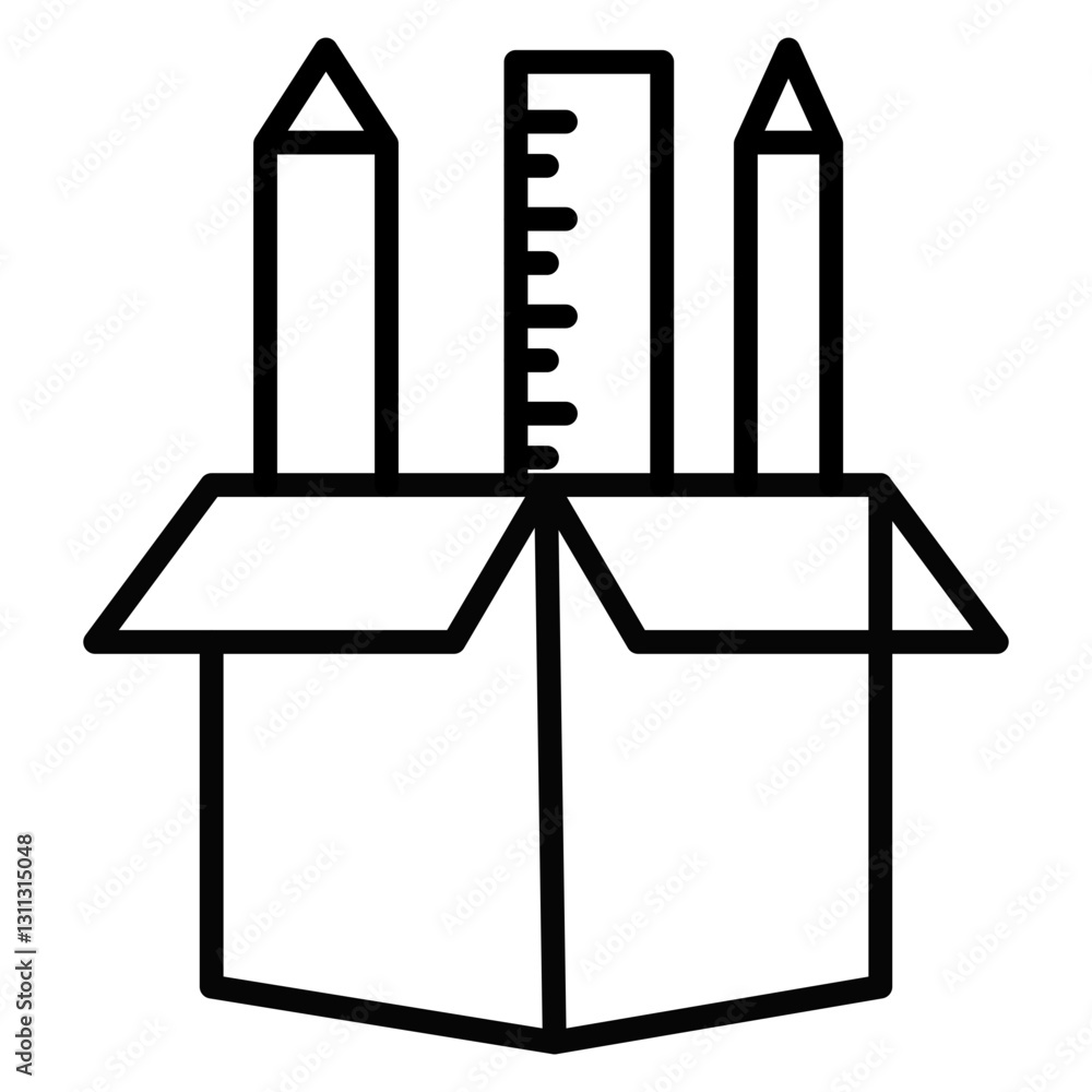 Fototapeta premium Learning Material Icon