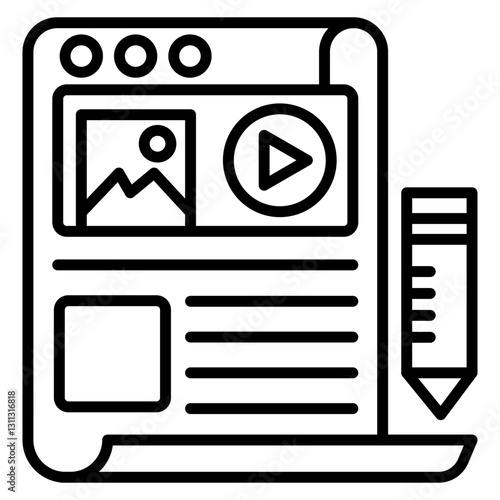 Content Writing Icon